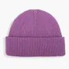 [Personalizado] Venta Directa de Fábrica Gorro de Lana Tejido Multicolor con Logo Bordado Cálido para Exteriores Antibacteriano con Puño Gorro para el Frío