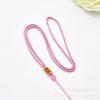 Nuevo Hebilla de Red de Doble Lazo Cuerda de Jade Tejida Nudo de Piña Jade Wen Jugar Joyería de Oro Colgante Cuerda Collar Lanyard