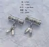 Nuevo aleación de oro antiguo sección de bambú agujero pasante color oro mate accesorios de protección pulsera collar sección de colgante bambú de gran altura