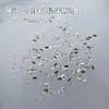 Rhinestones para Nail Art Olho de Cavalo Chanfrado Fundo Plano Zircônia Cúbica 5A 2*4mm Rhinestones Brilhantes Olho de Cavalo para Nail Art DIY Decoração Feita à Mão Acessórios para Nail Art