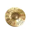 Pieza de mano giratoria de la fortuna de latón para riqueza instantánea, buena suerte en el Año del Caballo, Gadget antiestrés de Mahjong Trece-Nueve