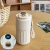 Taza termo para café con pantalla de temperatura, taza termo de agua de regalo, taza de viaje portátil de alta estética, taza simple nueva de acero inoxidable