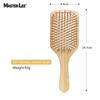 Peine de madera de bambú con cojín de aire para melena de cerdo, para el cuidado del cabello, masaje de cabeza, meridiano, venta al por mayor