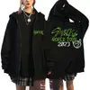 Soporte de Fan Transfronterizo Straykids Ropa Periférica Sudadera Estampada Harajuku con Capucha Holgada Cremallera Sudadera al por Mayor