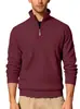 Europeu e Americano Transfronteiriço Amazon Roupas Masculinas Sarja Jacquard Listrado Manga Curta Manga Longa Meio Zíper Esportivo Casual Outdoor