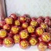 Fábrica de Globos para Bodas al por Mayor Globo de Látex Espeso con Palabra Feliz Rojo Rubí Granada Globo Decoración Habitación de Boda