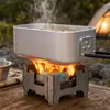 Marmita de alumínio para exterior, conjunto de cozinha para acampamento, utensílios de cozinha de liga de alumínio resistentes ao calor, utensílios de cozinha portáteis para uso individual, capacidade de 800ml
