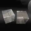 Caja de Embalaje de PVC Transparente de Alta Definición Caja de Plástico PET Caja de Plástico Fijo Caja Plegable Transparente de Lote Pequeño con Textura de Sarga