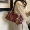 Bolsas Retrô de Nicho para Mulheres Grande Capacidade 2026 Nova Tendência Cor de Outono Melanin para o Dia a Dia Sensação de Luxo Bolsa de Ombro Única