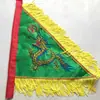 Juego de Banderas de Cinco Colores de Feria de Templo de 40 cm, Banderas Triangulares de Dragón Bordadas Completamente por Ambos Lados, Banderas de Cinco Direcciones, Banderas Coloridas Bordadas, Juego Completo de Cinco Banderas de Dragón