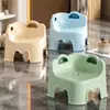 Silla para Educación Infantil para Niños Aprendiendo a Escribir Silla Pequeña con Respaldo Plástico Engrosado Mesa y Silla Preescolar Bebé Jardín de Infancia