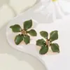 Pendientes de flor de perla coreanos estilo TikTok para mujer, lujo ligero, alta gama, nicho, versátiles, elegantes, populares