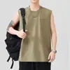 Camiseta Sem Manga Pesada Danbaoni 2026 Verão Nova Masculina Simples Regata Moda Tendência Versátil