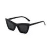 Nuevas gafas de sol ojo de gato de color gelatina estilo europeo y americano de moda populares poligonales para mujer estilo ins