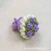 Ramo de Flores de Hilo Rosa Terminado Mini Ramo de Flores de Ganchillo Hecho a Mano Colgante para Bolso Llavero