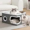 Casa para Gatos, Villa para Gatos, Escaleras para Mascotas para Todas las Estaciones, Casa para Mascotas Más Vendida de Amazon, Venta al por Mayor Directa de Fábrica