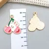 Aleación Huevo de Pascua con Goteo de Aceite Conejo de Dibujos Animados Zanahoria Colgante Joyería DIY Creativa Accesorios para Llaveros