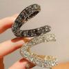Presilha Pequena de Garra com Strass para Mulheres, Presilha de Cabelo de Meio Preso de Alta Qualidade, Presilha para Trás da Cabeça, Presilha de Garra para Franja, Presilha de Cabelo de Princesa, Acessório de Cabelo de Celebridade da Internet