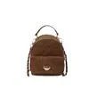 Mochila pequeña de gamuza con patrón de rombos de alta gama, estilo retro japonés y coreano, nueva colección otoño/invierno 2026, bolso de hombro/bolso de axila para mujer