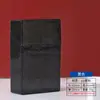 Nuevo Estuche para Cigarrillos de Tamaño Mediano con Patrón de Copo de Nieve y Polvo Dorado Brillante, Transparente, para Hombres, Capacidad para 20 Cigarrillos, Paquete Completo, Estuche para Cigarrillos a Prueba de Humedad y Resistente a la Presión