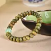 Contas de Ábaco de Sândalo Verde Argentino Natural diy Contas de Jade Dongling Pulseira de Jogo de Moda Masculina e Feminina Joias de Pulseira