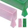 Nueva Decoración para Fiesta Temática de Bruja Malvada Mágica Arreglo de Fondo Rosa Verde Cortina de Lluvia de Seda Juego de Mantel