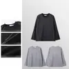 Sudadera Minimalista de Peso Pesado de Color Sólido Nueva Tendencia de Otoño Unisex Versátil Moderna de Gama Alta Cuello Redondo