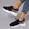 Zapatos Deportivos Casuales para Mujer de Talla Grande Transfronterizos Nuevos de Punta Redonda con Cordones Planos Zapatos de Malla Cómodos Tallas 35-43