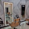 Espejo de barbero espejo de peluquería cuidado de la belleza espejo de tienda de peluquería mesa espejo de barbería dedicado a salón de peluquería moda en línea led