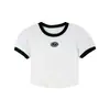 Camiseta infantil de verano de manga corta con cuello redondo, corte entallado, combinable con todo. Camiseta de mujer de manga corta Treasure, combinable con todo.