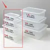 En Stock Envío Rápido PP de Grado Alimenticio Transparente Sellada Caja para Conservar Fresco Caja de Almacenamiento para Refrigerador Calentamiento en Microondas Caja para Porcionar Alimentos Secos