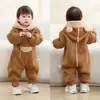 Mamelucos nuevos para bebé, Ropa cálida para gatear de otoño e invierno, Ropa para niño pequeño, Ropa de moda para hombres y mujeres de 0 a 2 años, Ropa para exteriores