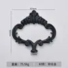 Tirador antiguo de un solo orificio de gran tamaño, de aleación de zinc, para accesorios de ferretería del hogar, tirador de muebles, tirador de puerta de gabinete de cajón de un solo orificio de ajuste abierto