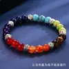 Europa y Estados Unidos explosiones de deseos transfronterizos joyería hecha a mano con cuentas pulsera de yoga colorida piedra de Ojo de Tigre natural pulsera de energía