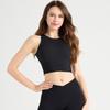 Chaleco Deportivo de Running para Exteriores sin Costuras Europeo y Americano Entrenamiento Yoga Running Fitness Costillado a Prueba de Golpes Anti-Caída Ropa Interior
