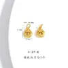 Colgante de Peces Dorados Koi de Buena Suerte en Oro de Arena Vietnamita de Larga Duración con Agujero para Accesorios DIY Cuerda para Pulseras