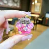 Mini Botella de Arena con Forma de Corazón Llavero Líquido Polvo de Amor Colgante Disco Duro Pequeño Colgante Accesorios de Inyección de Aceite de PVC