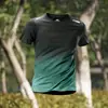 Camiseta de Secado Rápido para Hombre Verano Seda de Hielo Manga Corta para Correr Top Holgado Transpirable Ropa de Media Manga Ropa para Deporte Fitness Entrenamiento