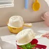 Nueva Cesta Escurridora Creativa con Forma de Manzana, Alto Valor Estético, Multicolor, Asa de Doble Capa, Cesta Escurridora de Cocina, Venta al por Mayor desde el Fabricante