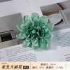 Cabeza de Dahlia Simulada 10cm Flor de Dahlia Flor de Seda Guirnalda DIY Hecha a Mano Tocado Broche Decoración de Caja de Regalo
