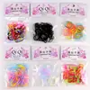 Diadema para niña, banda de goma para el cabello, desechable, negra, gruesa, sin cabello