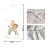 Temu Amazon Shein Fornecimento Exclusivo Transfronteiriço de Capa Decorativa de Porta de Quarto Elástica de Peça Única, Capa de Porta com Tema de Animal Fácil de Instalar