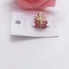 Grampo de cabelo de liga coreana para franja lateral com strass, presilha de cabelo fofa para meninas (cerca de 1,5 cm)
