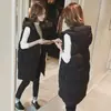 Amazon Wish Transfronterizo Aliexpress Otoño e Invierno 2026 Chaleco Grueso de Longitud Media para Mujer Europeo y Americano Chaqueta Holgada