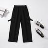 Novo Estilo Crowdwork Calças Primavera Fina Cintura Alta Slim Sag Perna Larga Calças Femininas Estreitas High-end All-match Casual