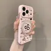 Adecuado para funda de teléfono Apple 17, protección completa de lente con soporte, iPhone 16, diseño de moda de alta gama, gato haha de cara roja