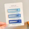 Pinzas para el Cabello con Flequillo Corto Dulces y Frescas para Niñas Serie Azul Estrella de Cinco Puntas Pinzas BB Accesorios para el Cabello Pinzas para el Cabello de Niña Pequeña