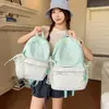 Mochila de Viaje Linda a Cuadros con Lunares y Ribete de Encaje Estilo Girly Mochila de Estudiante Estilo Dulce Japonés