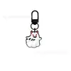 Chaveiro de Borracha Macia em PVC de Desenho Animado para Halloween Fantasma Fofo Abóbora Fivela em Forma de U Pingente Pingente para Sacola de Presente de Festival