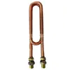 Tubo aleta de cobre Intercambiador de calor tubo aleta serpentín reductor enfriador